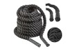 Gorilla Sports Nylonové lano 15 m, černé, 13 kg