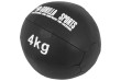Gorilla Sports Kožený medicinbal, 4 kg, černý