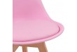 MIADOMODO Sada jídelních židlí, růžová, 2 kusy