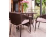 STILISTA Zahradní polyratanový stolek, 60 x 75 cm, černý