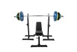 Gorilla Sports Posilovací lavice + nakládací set 127,5 kg
