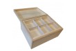 Dřevěný organizační box, 28 x 13 x 21 cm