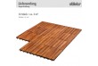 STILISTA dřevěné dlaždice, klasik, akát, 3 m²