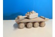 Dřevěný tank, 22 x 8 x 10 cm