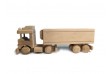 Dřevěný kamion s pokladničkou, 33 x 7 x 12 cm
