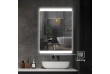 IREDA Koupelnové zrcadlo s LED osvětlením, 70 x 50 cm
